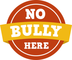 No bully sign vector