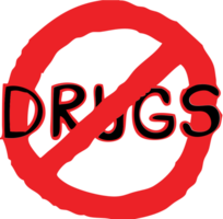 No drugs hand drawn vector