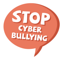 No bullying speech bubble vector