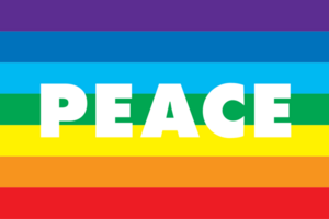 Peace flag vector