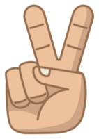 Peace hand gesture vector