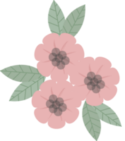 Pink flower vector