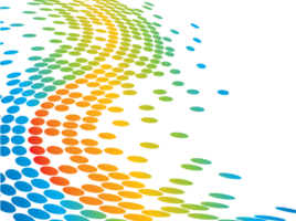 Rainbow dot background vector
