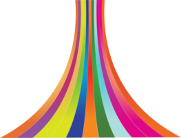 Rainbow path vector