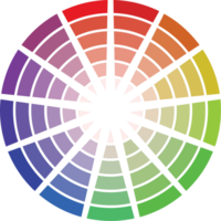 Rainbow color swatch vector