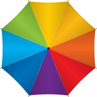 Rainbow umbrella vector