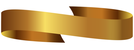 Gold ribbon vector