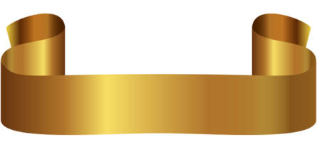 Gold ribbon vector