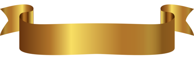 Gold ribbon vector