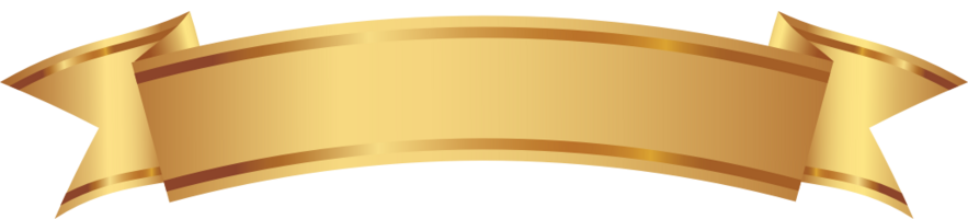 Golden decorative banner vector