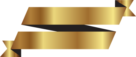 Gold ribbon vector