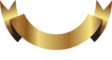 Gold ribbon vector