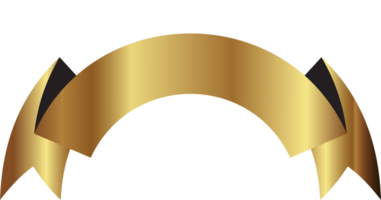 Gold ribbon vector