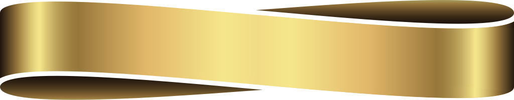 Golden ribbon vector