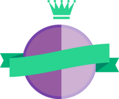 Badge with ribbon vector