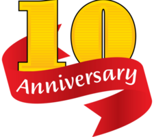 Anniversary ribbon vector