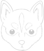 Husky vector