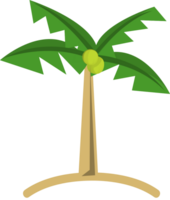 árbol de coco vector