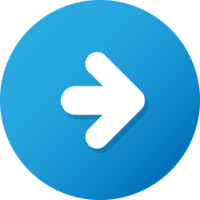 Blue Arrow Button vector