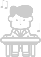 Keyboard Player vector