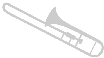 trombón vector