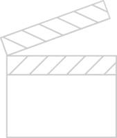 Clapperboard vector