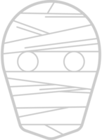 máscara de momia vector