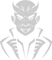 Devil half body vector