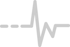 Heartbeat short line vector