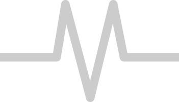 Heartbeat short line vector