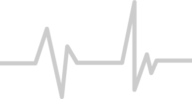 Heartbeat short line vector