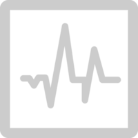 Heartbeat short line vector