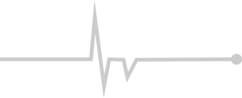 Heartbeat long line vector