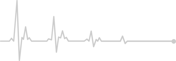 Heartbeat long line vector