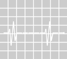 latido del corazón con rejilla vector