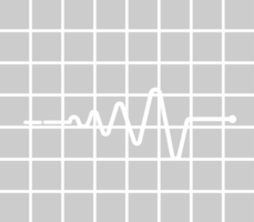 latido del corazón con rejilla vector