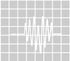 latido del corazón con rejilla vector