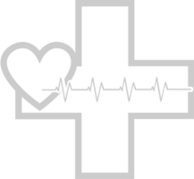 Heartbeat cross vector