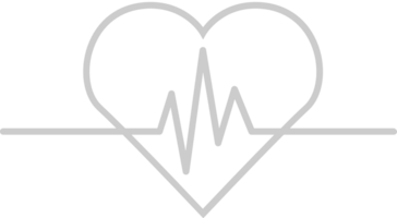 Heartbeat shape vector