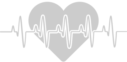 Heartbeat shape vector