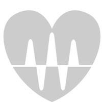 Heartbeat shape vector