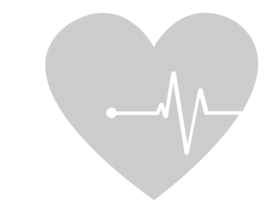 Heartbeat shape vector