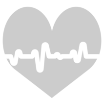 Heartbeat shape vector