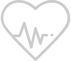 Heartbeat shape vector