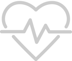 Heartbeat shape vector