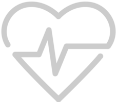 Heartbeat shape vector