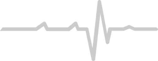 Heartbeat shape vector