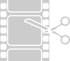 Filmstrip cut vector