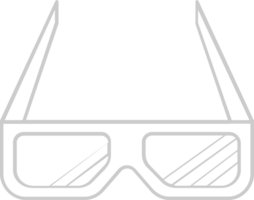 3d glasses vector