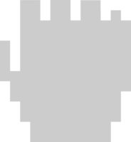 Fist pixelate vector